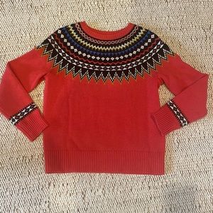 J. Crew gorgeous fair isle sweater.Awesome materials and craftsmanship. Sz Small